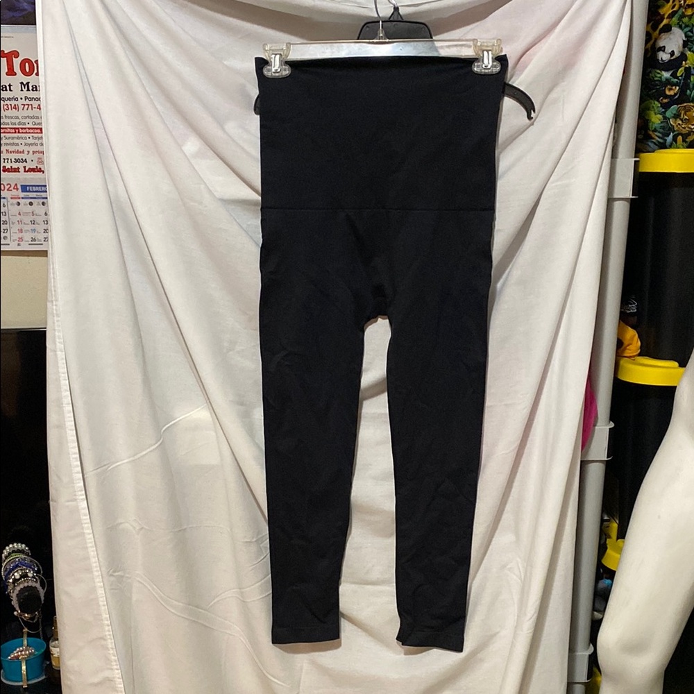 Belly Bandit Black Leggings Full-Length Stretchy Bottoms